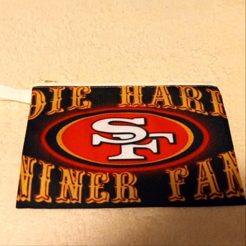 49ers zipper pouch